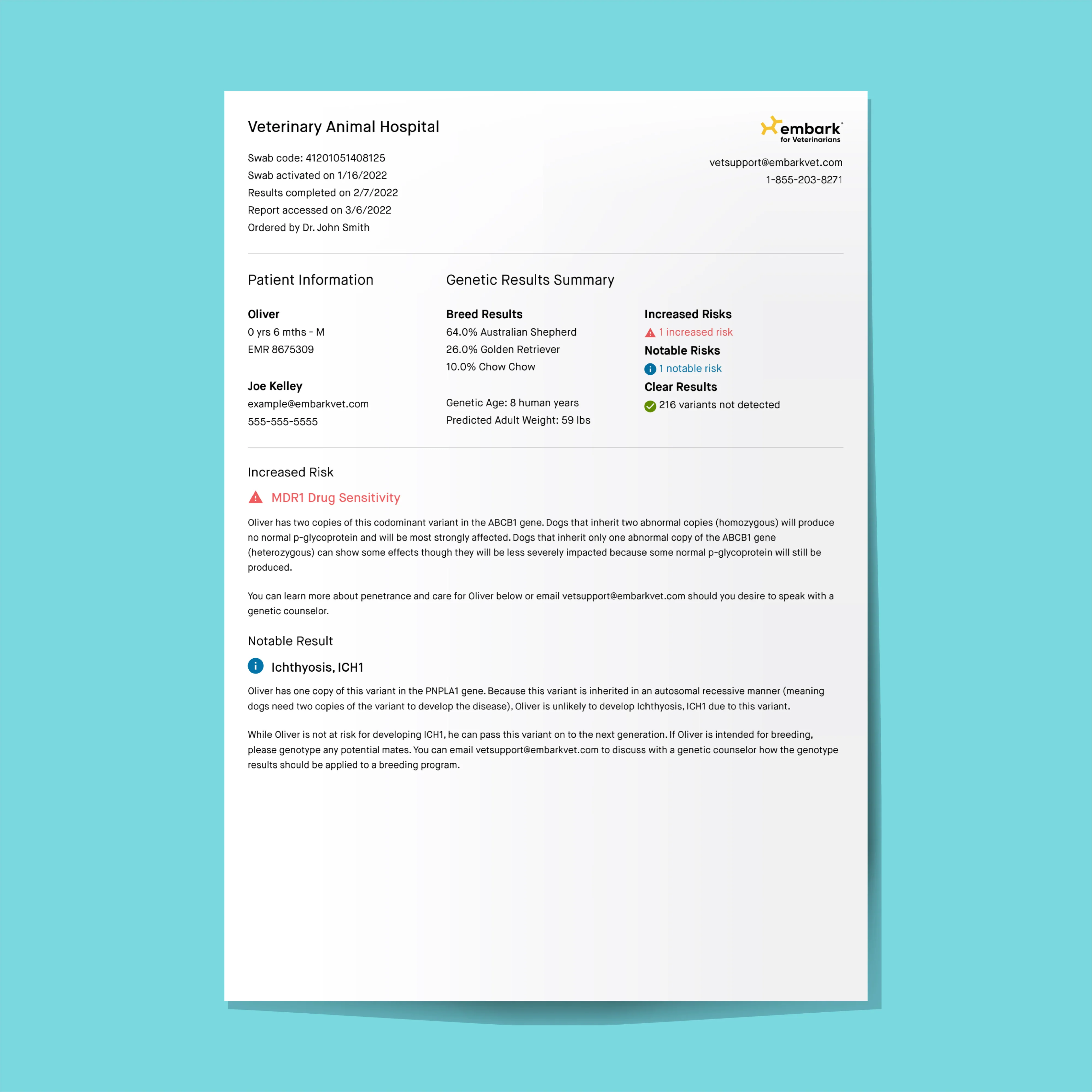 Embark for Veterinarians dog DNA test kits - VetCove - Image 2